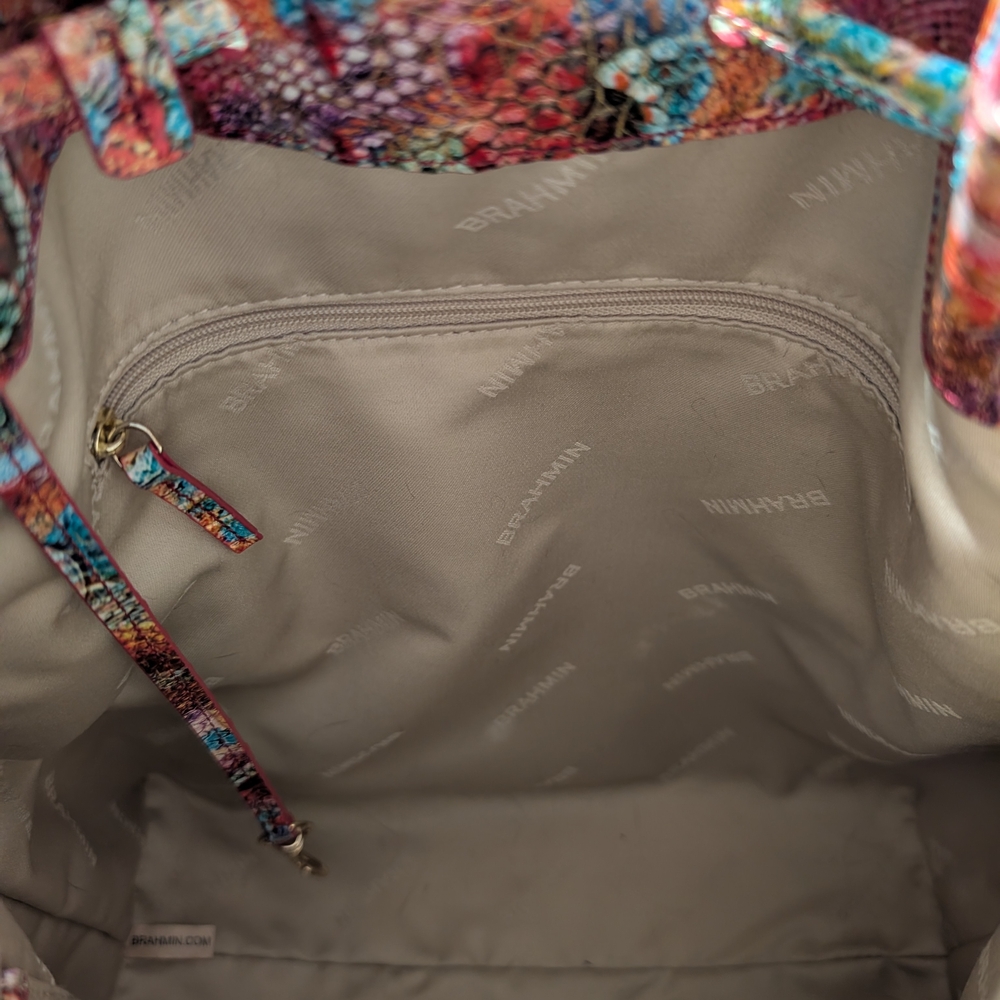 Brahmin Marlowe Reservoir Melbourne Bucket Shoulder Bag - Picture 11 of 13